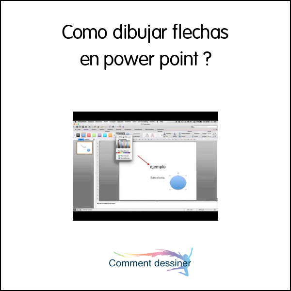 Como dibujar flechas en power point